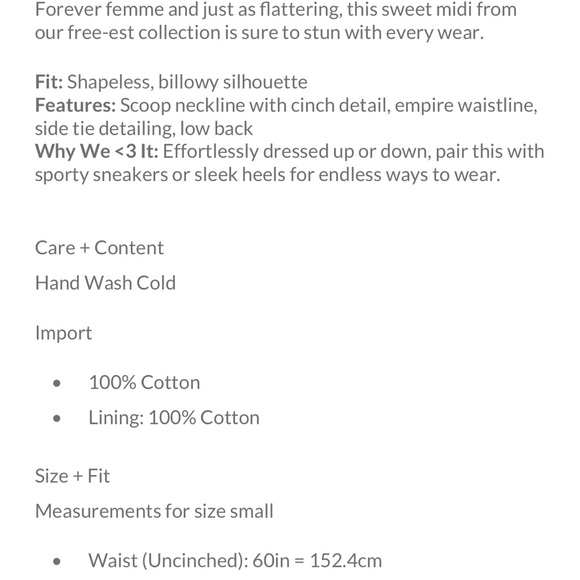 ✨NWT FREE PEOPLE C’EST BON MIDI WHITE SIZE LARGE - Picture 7 of 8